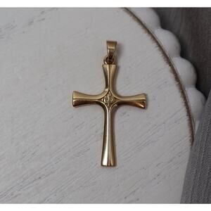 Retired James Avery 14k Descending Dove Cross Pendant 2.2G / 1.2in